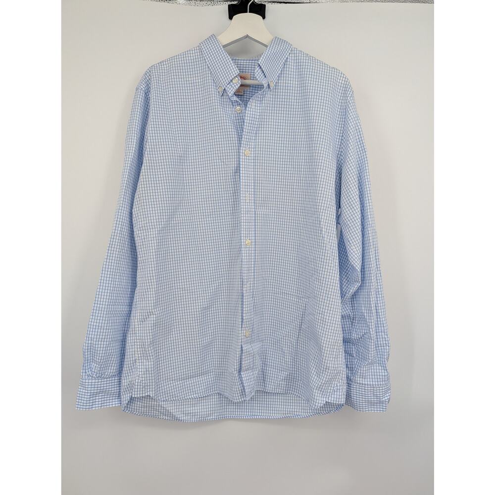 BUNDLE!  Two Brooks Brothers Red Fleece Men's Large Button Up Shirts Blue Red